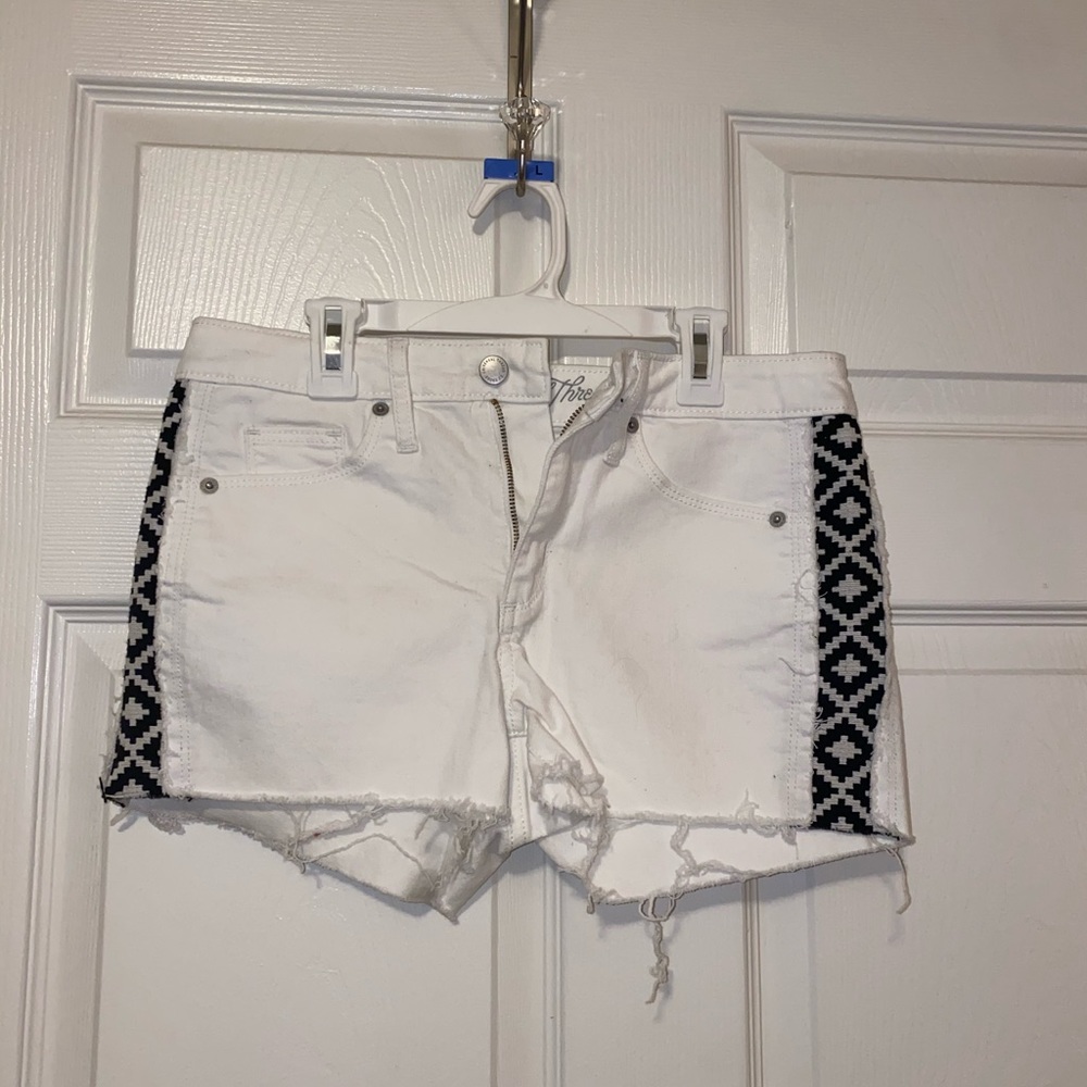 Universal Thread white denim shorts